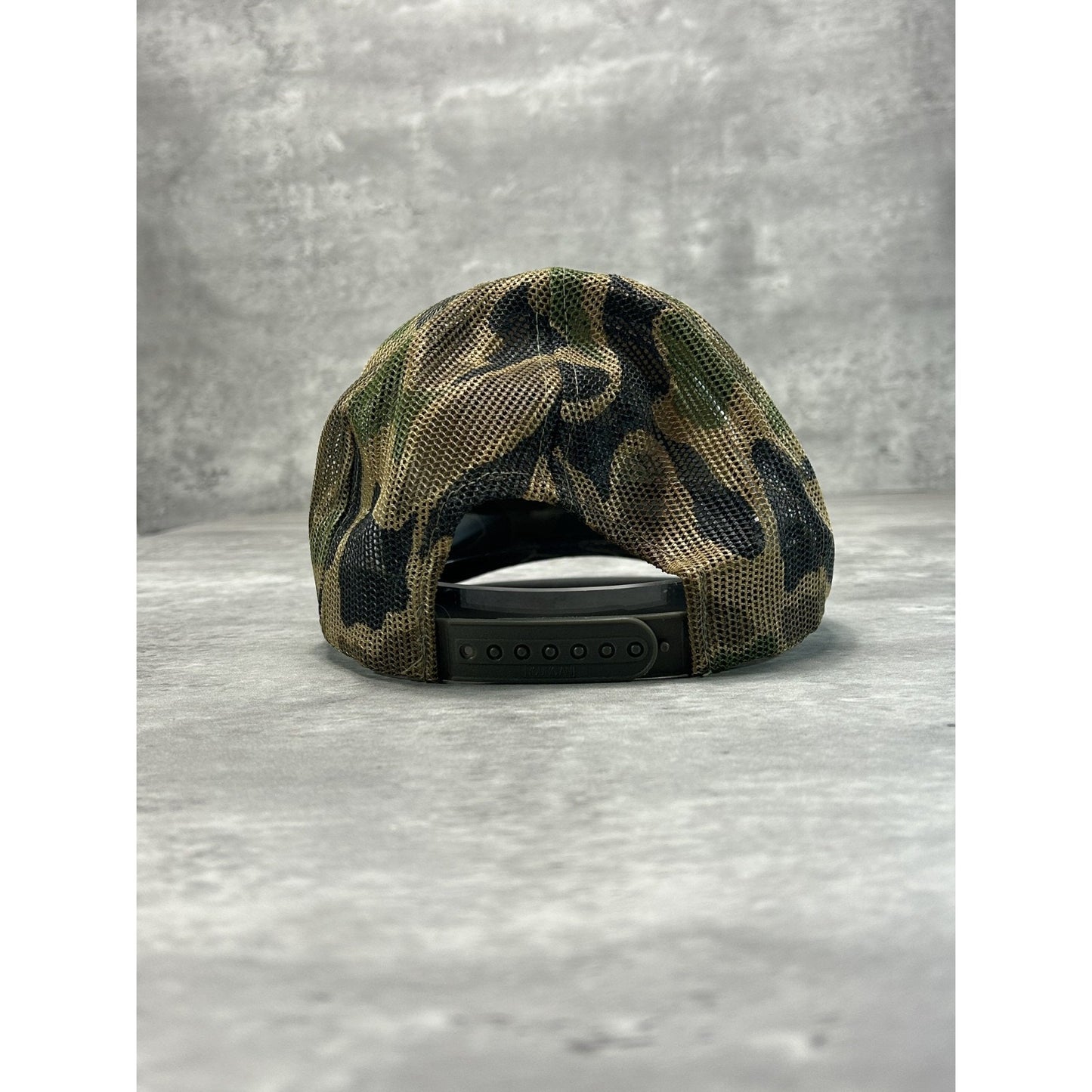 Vintage 90s Ducks Unlimited Embroidered Camo Trucker Snapback Hat OSFA