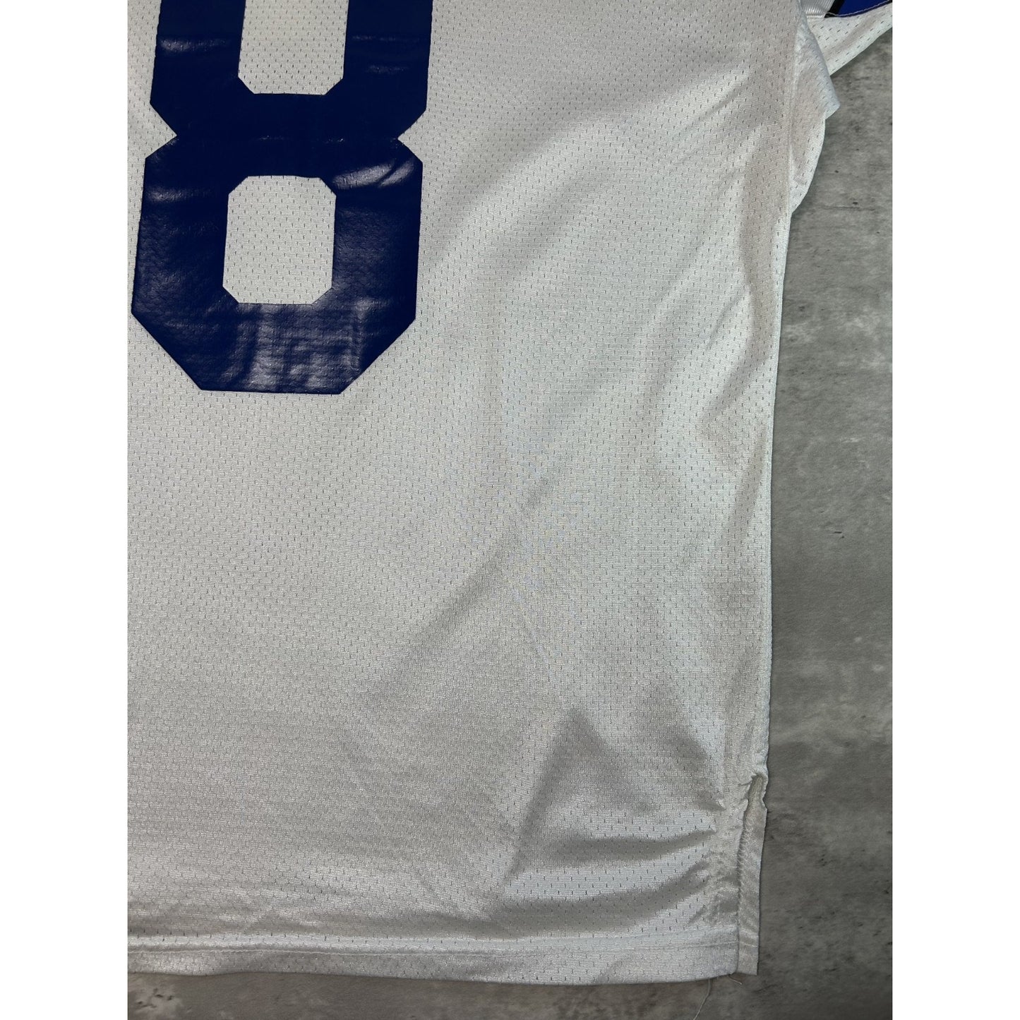 Vintage 90s Troy Aikman #8 Dallas Cowboys NFL Starter 75 Anni Football Jersey XL