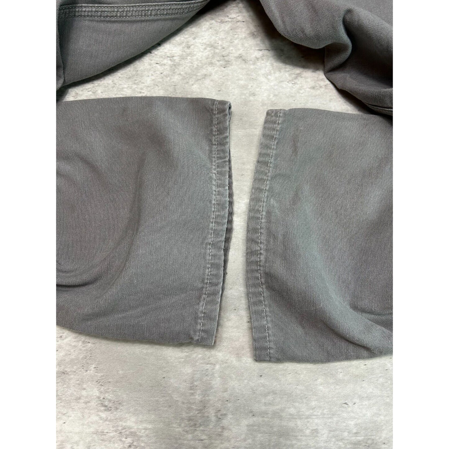 Carhartt Loose Fit Canvas Workwear Carpenter Pants Size 36 Gray