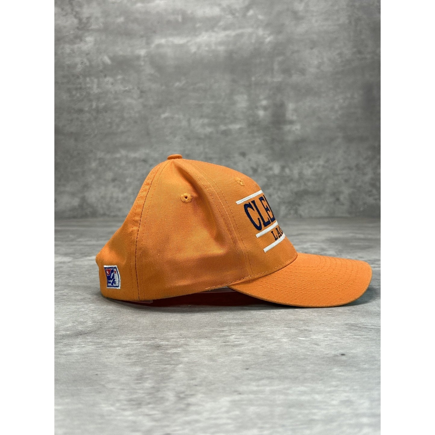 Vintage 90s Clemson Tigers Lacrosse NCAA Embroidered Spellout Snapback Hat OSFA