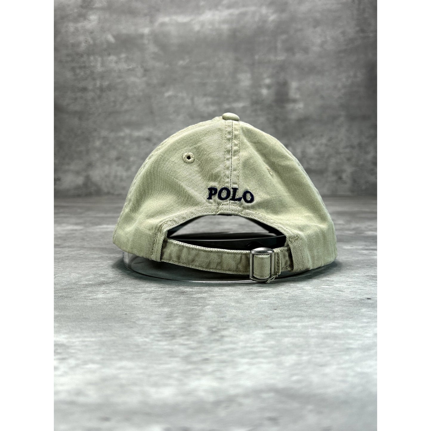 Vintage Polo Ralph Lauren Embroidered Pony Strapback Hat OSFA Beige YOUTH