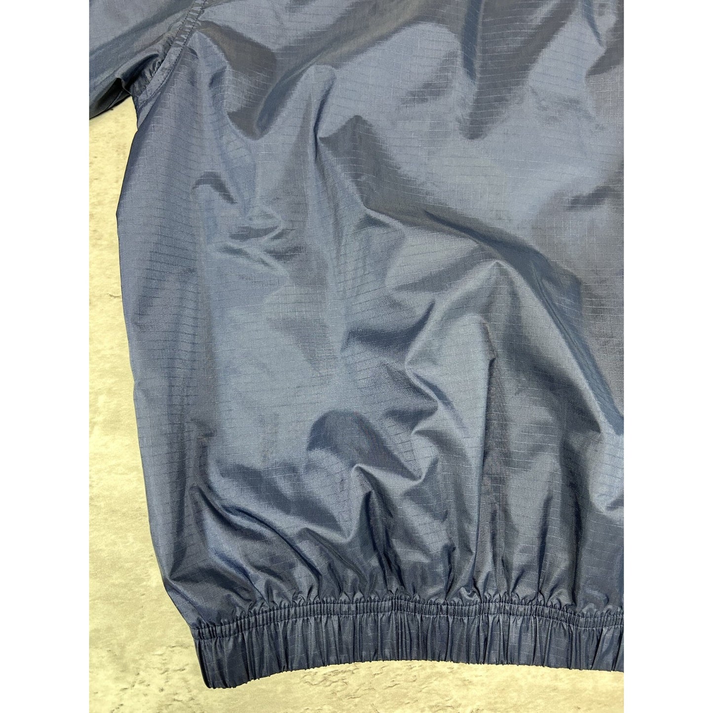 Vintage 90s Nike Embroidered Swoosh Two Tone Nylon Windbreaker Jacket Size Large