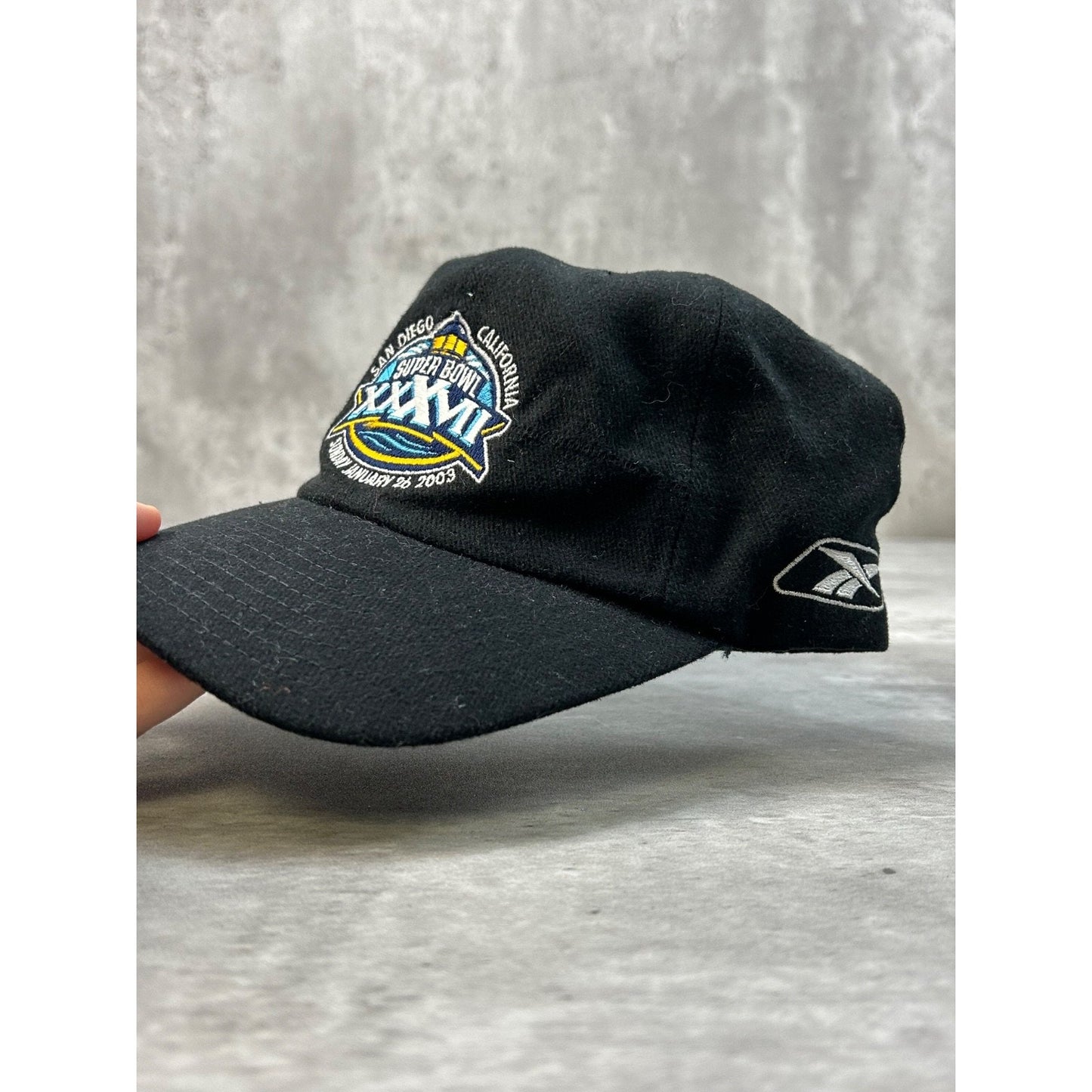 Vintage 2003 Raiders Vs Buccaneers NFL Super Bowl Strapback Hat OSFA