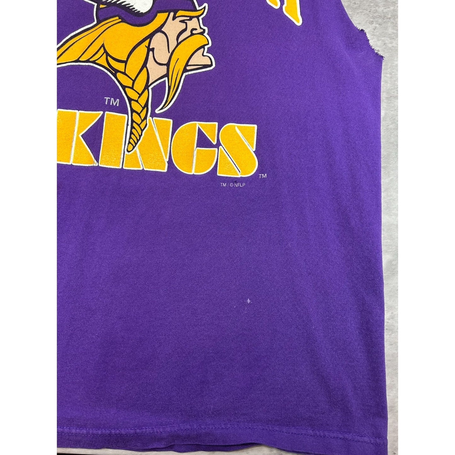 Vintage 90s Cris Carter #80 Minnesota Vikings NFL Sleeveless T-Shirt Size Large