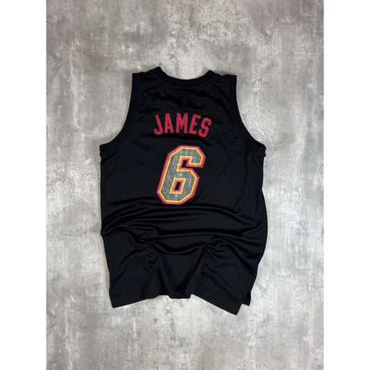 Vintage Lebron James #6 Miami Heat NBA Adidas Basketball Jersey Size Medium