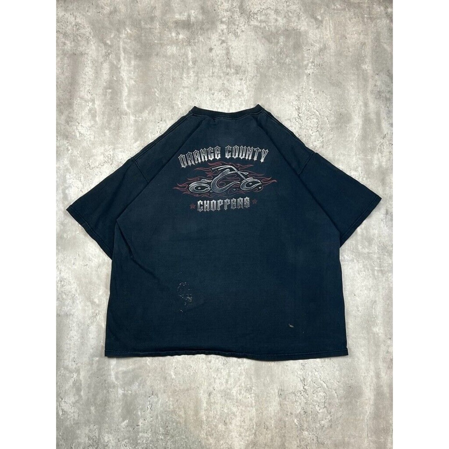 Vintage Orange County Choppers Motorcycle Graphic T-Shirt Size XXXL Black
