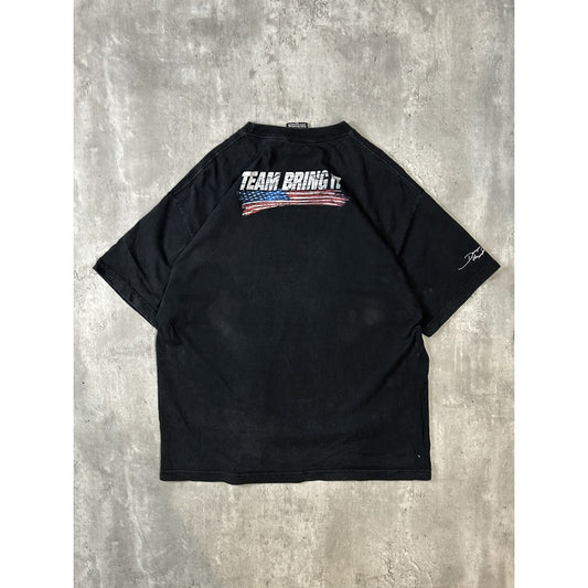 WWE The Rock Team Bring IT Wrestling Graphic T-Shirt Size XL Black