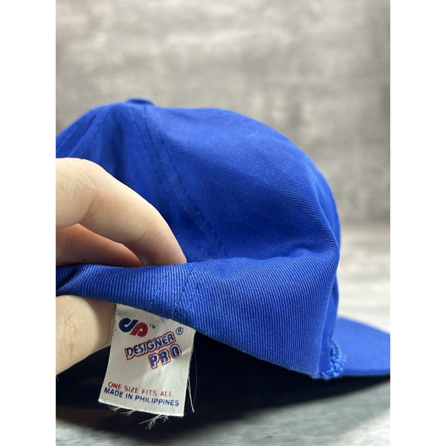 Vintage 80s I Fish For Fun Cant Be For The Fish Comedy Slogan Snapback Hat OSFA