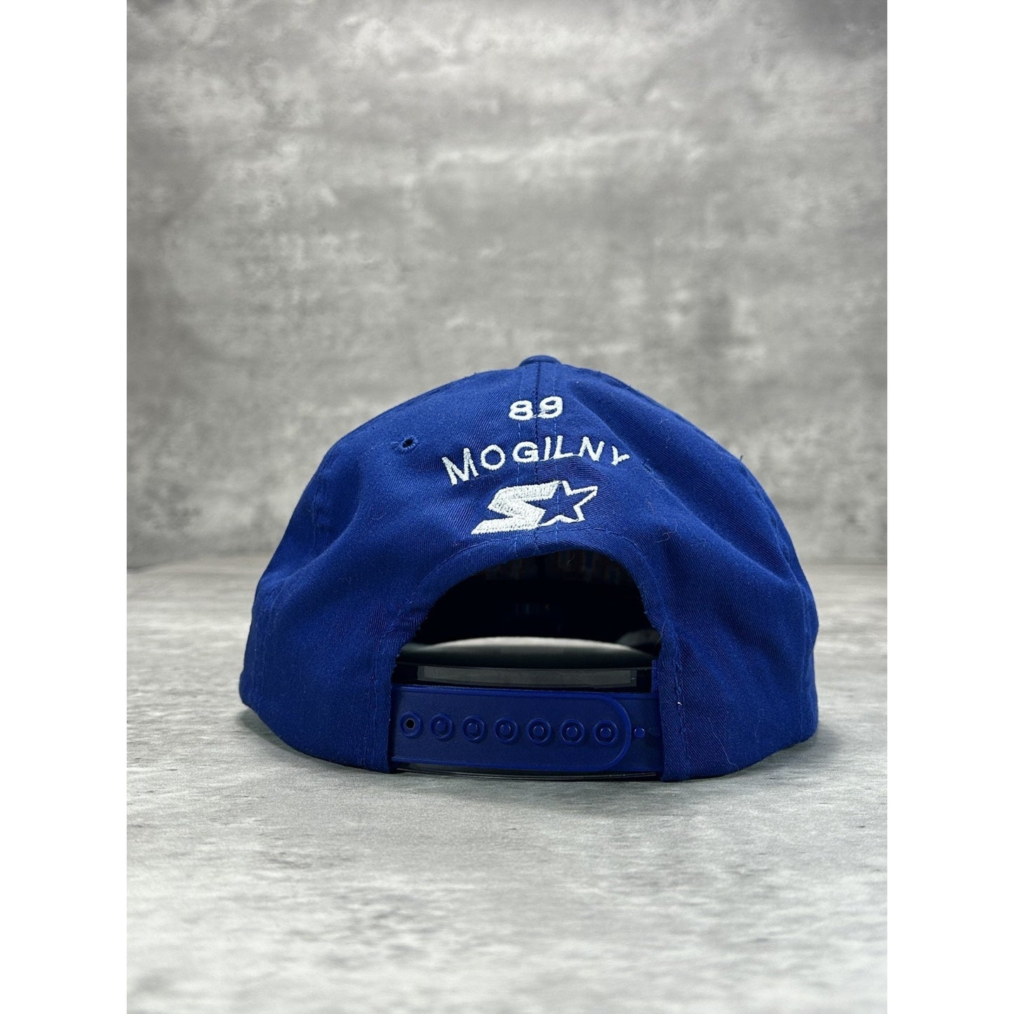 VTG 90s Buffalo Sabres NHL Starter Embroidered Arc Spellout Snapback Hat OSFA