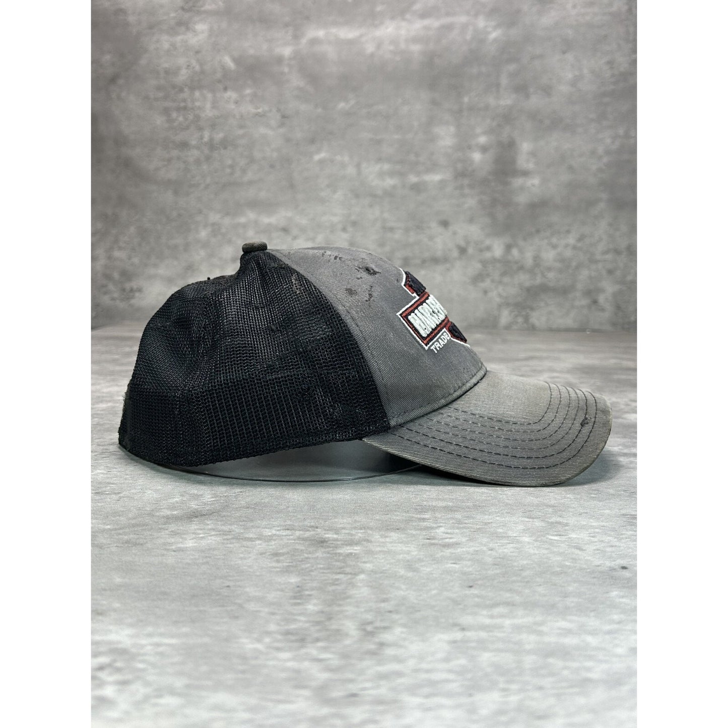 Harley Davidson Embroidered Logo Trucker Snapback Hat OSFA