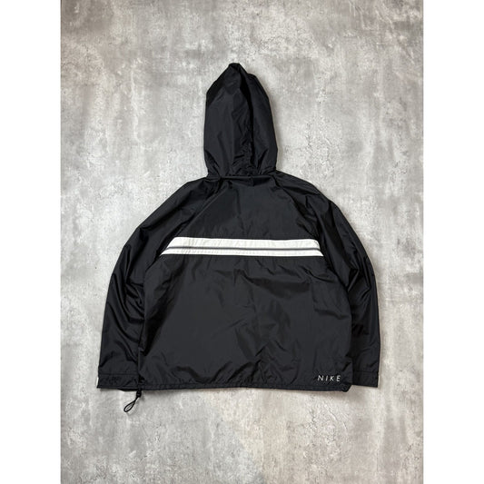 Vintage 2000s Nike Embroidered Swoosh 1/4 Zip Nylon Windbreaker Jacket Sz Large