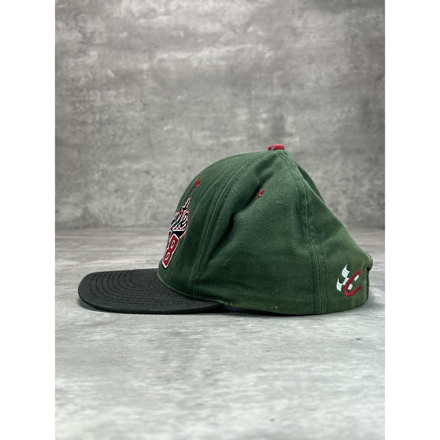 Vintage 90s Bobby Labonte #18 Embroidered Spellout Nascar Snapback Hat OSFA
