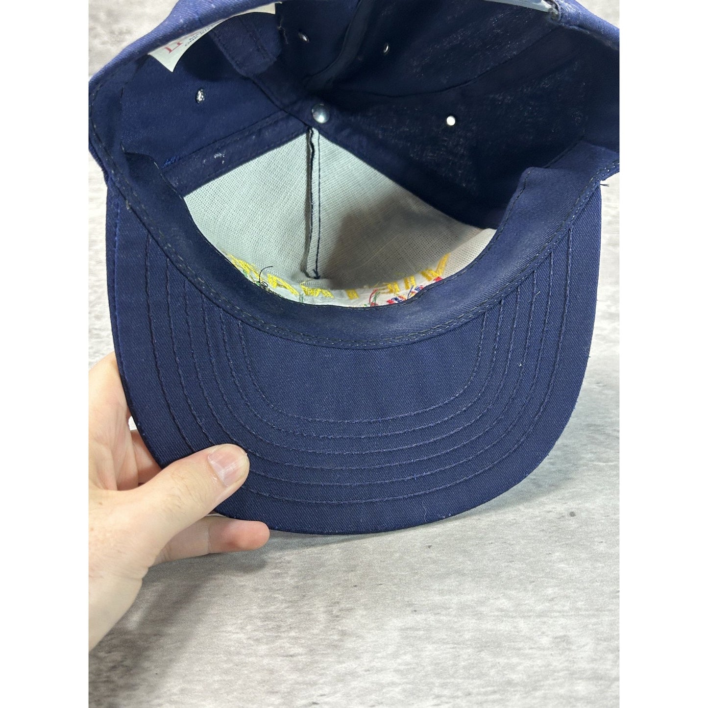 Vintage 80s/90s Vietnam Veteran Embroidered Patch Snapback Hat OSFA
