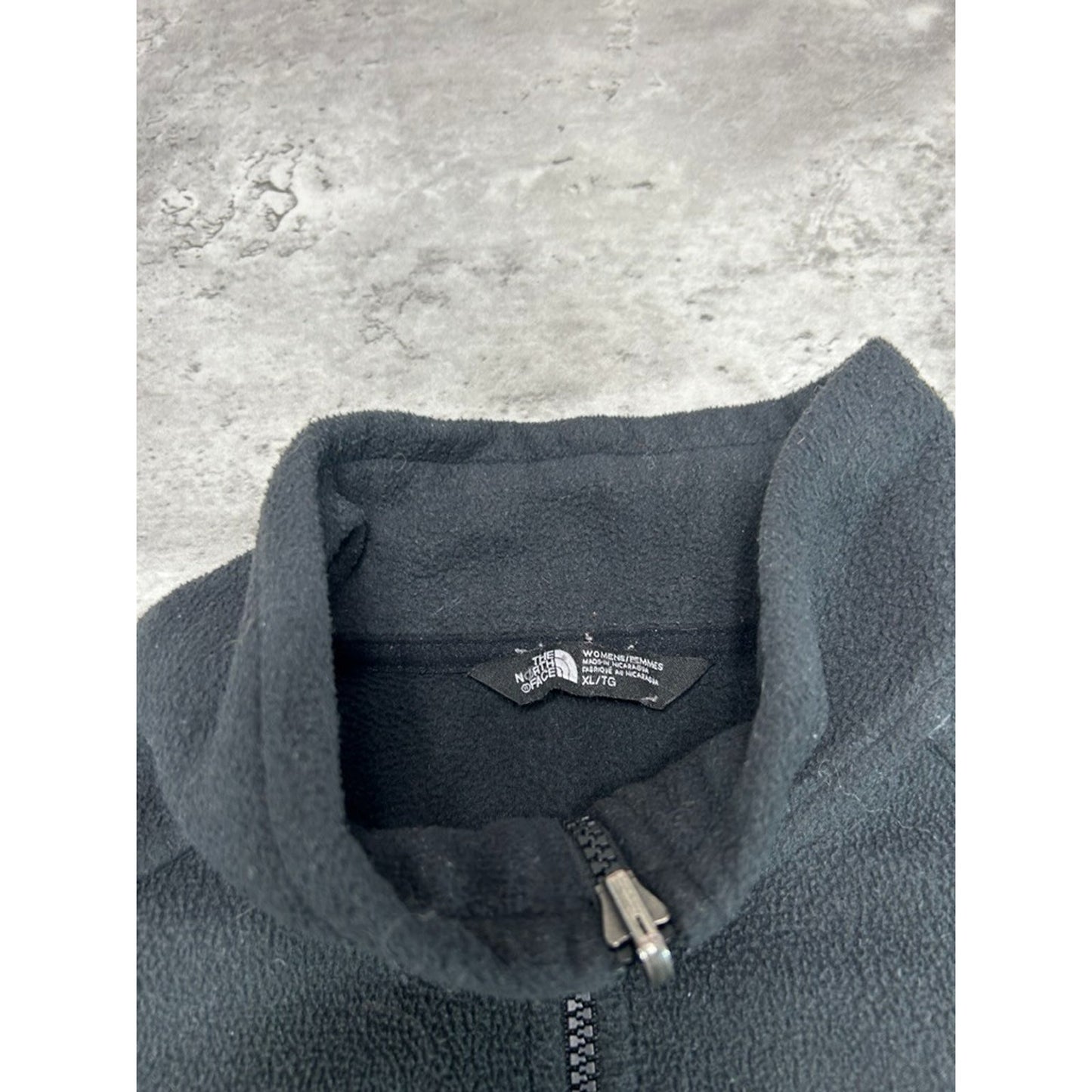 Vintage Womens The North Face TNF Embroidered Full Zip Fleece Sweatshirt Size XL