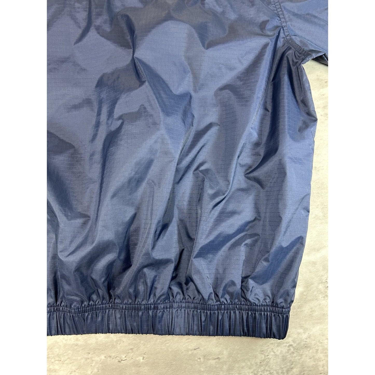 Vintage 90s Nike Embroidered Swoosh Two Tone Nylon Windbreaker Jacket Size Large