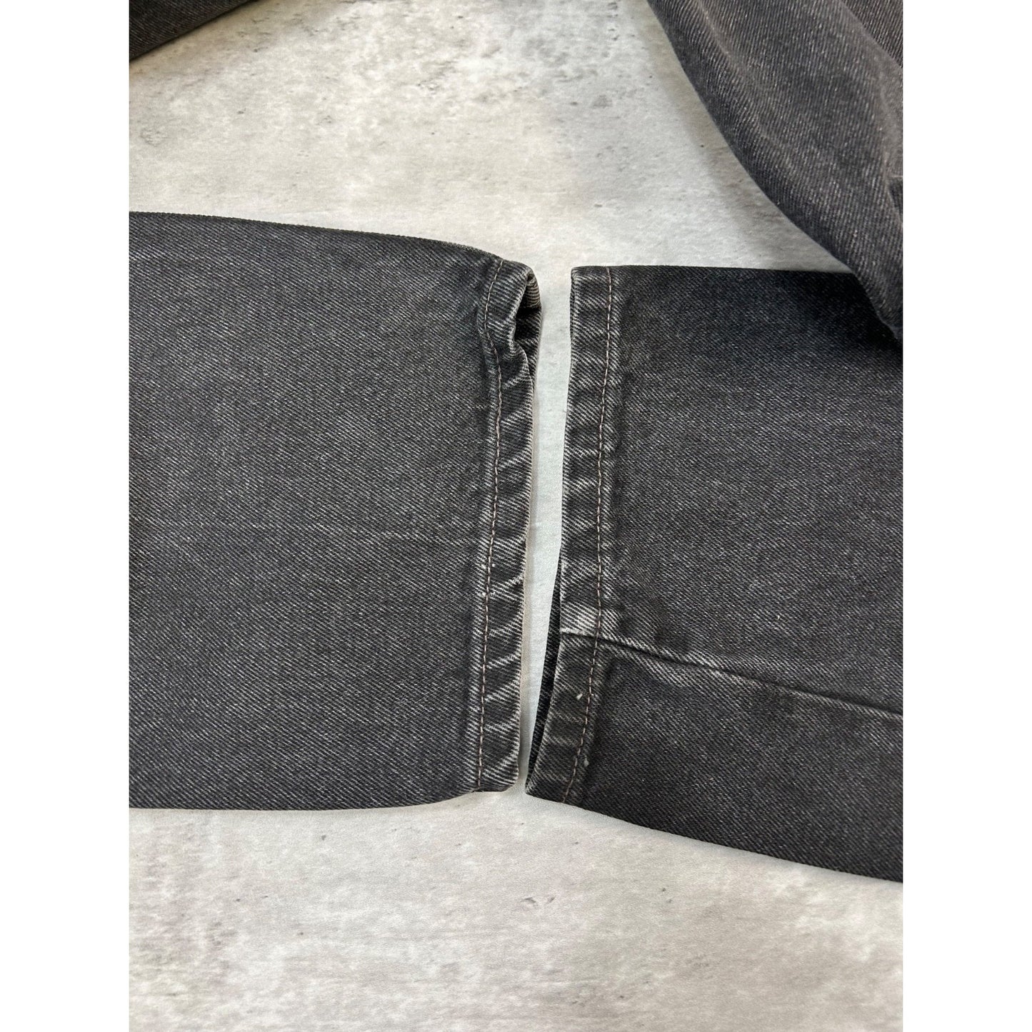 Vintage 90s Levis 560 Loose Fit Tapered Leg Black Denim Pants Size 33