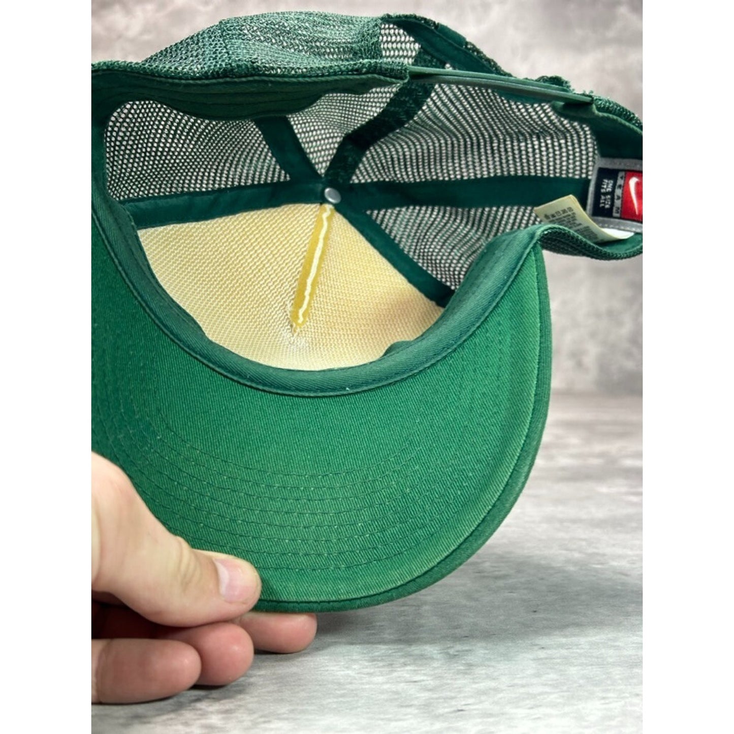 Vintage MIchigan State Spartans NCAA Nike Spellout Trucker Snapback Hat OSFA