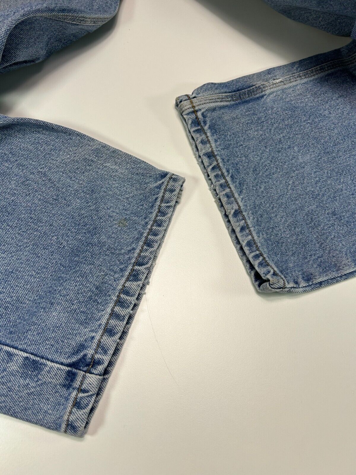 Vintage Carhartt Relaxed Fit Light Wash Denim Workwear Pants Size 39W
