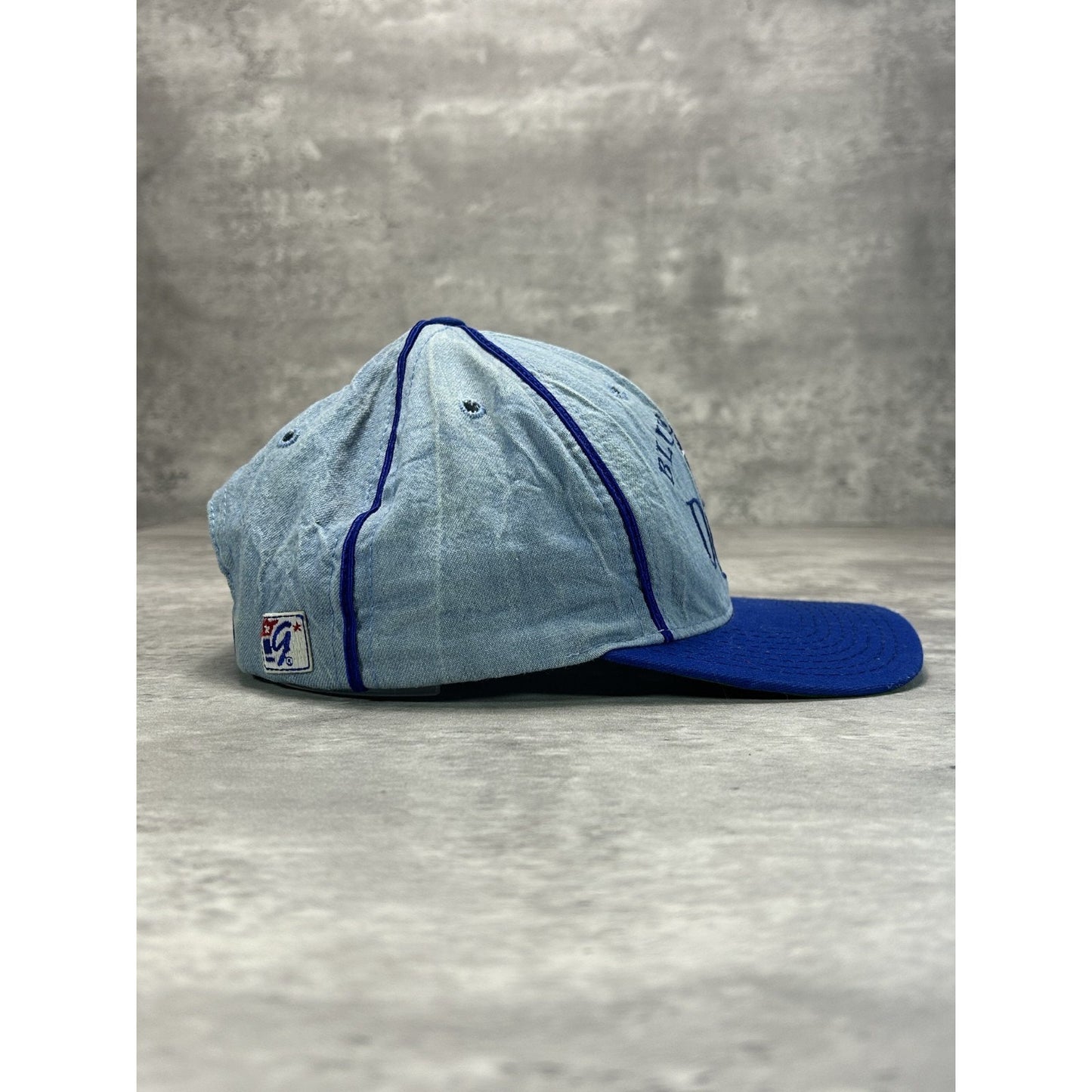 Vintage 90s Duke Blue Devils NCAA Embroidered Logo Snapback Hat OSFA Blue