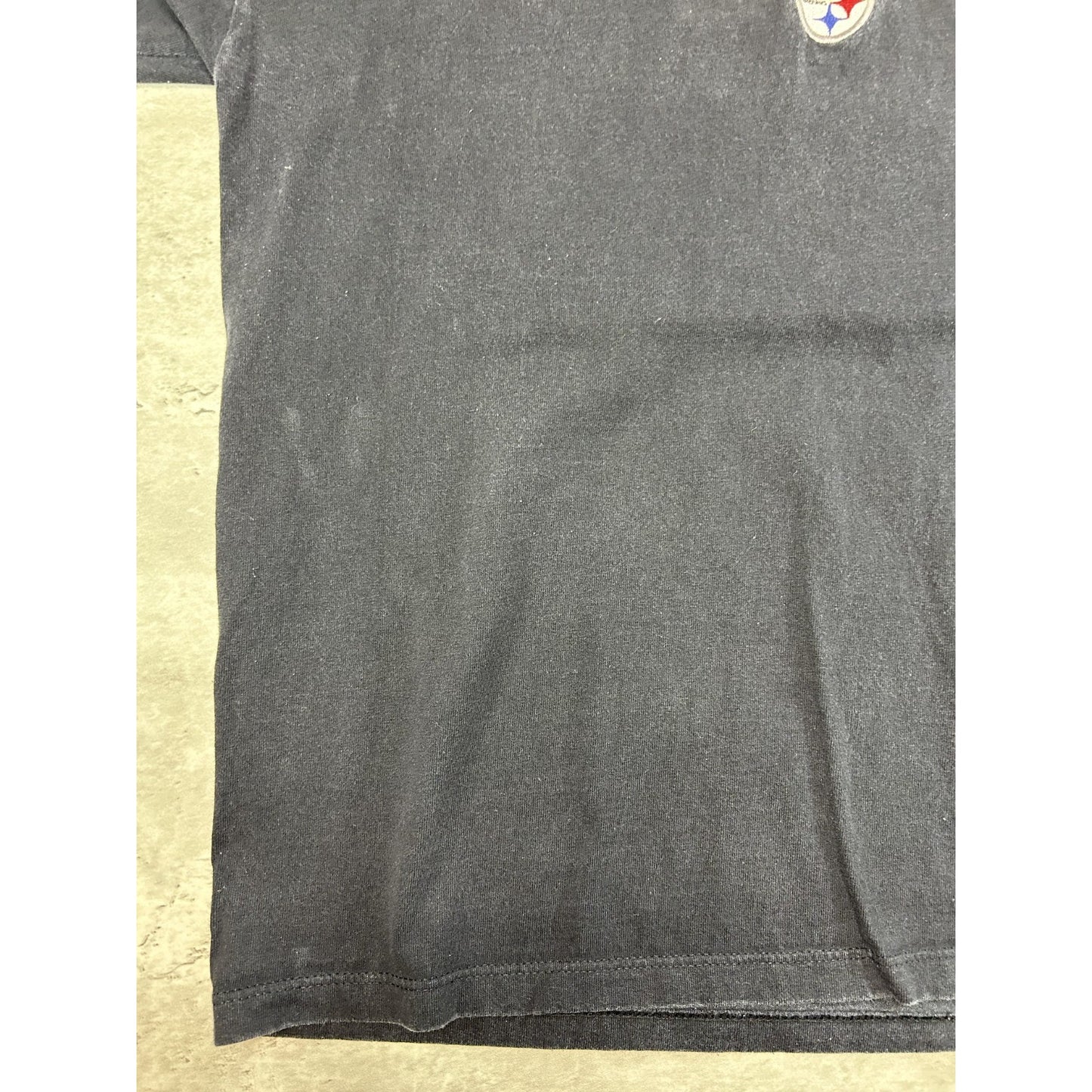 Vintage 90s Pittsburgh Steelers NFL Embroidered Spellout Starter T-Shirt Large