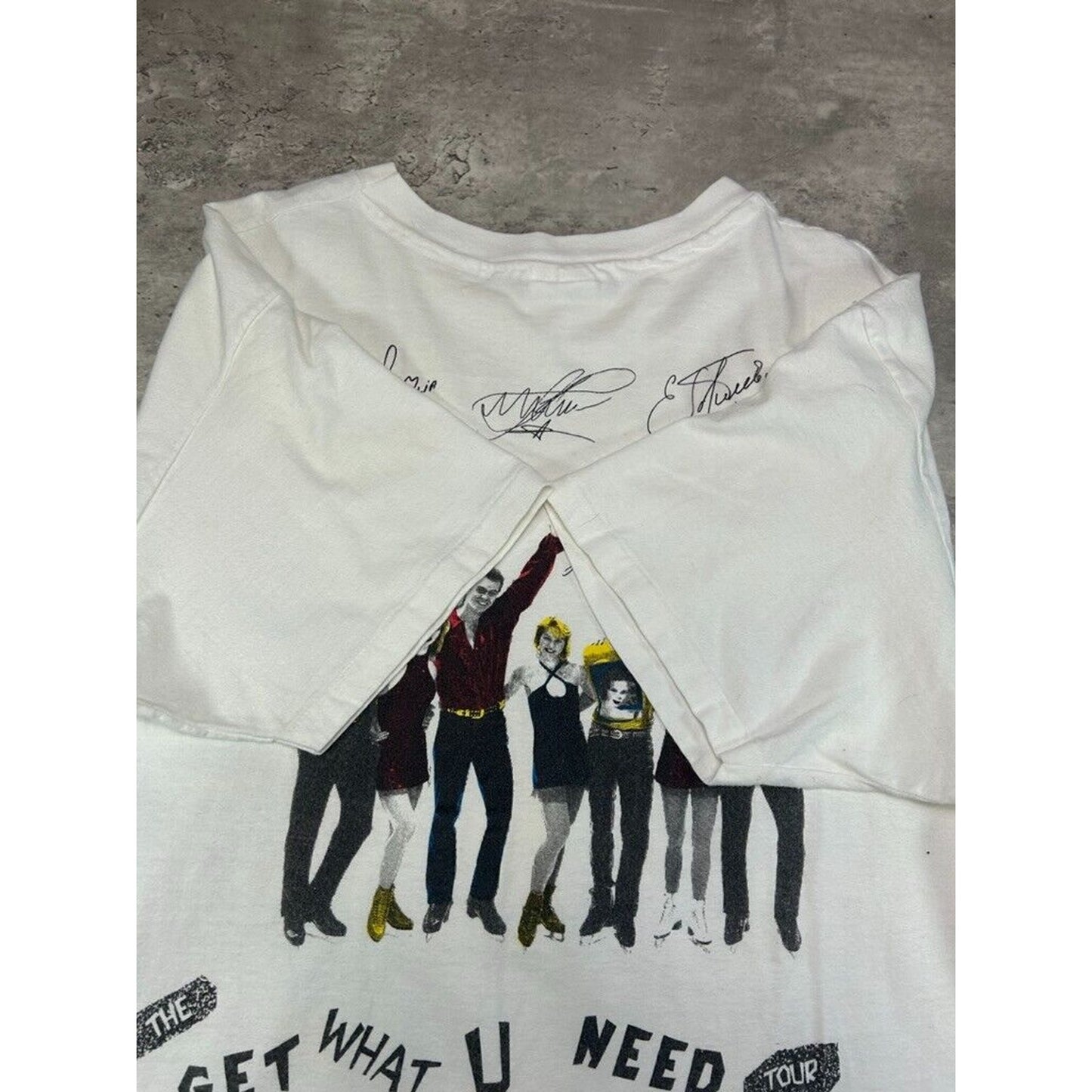 Vintage 90s Stars On Ice Get What You Need Music Graphic T-Shirt Size XL