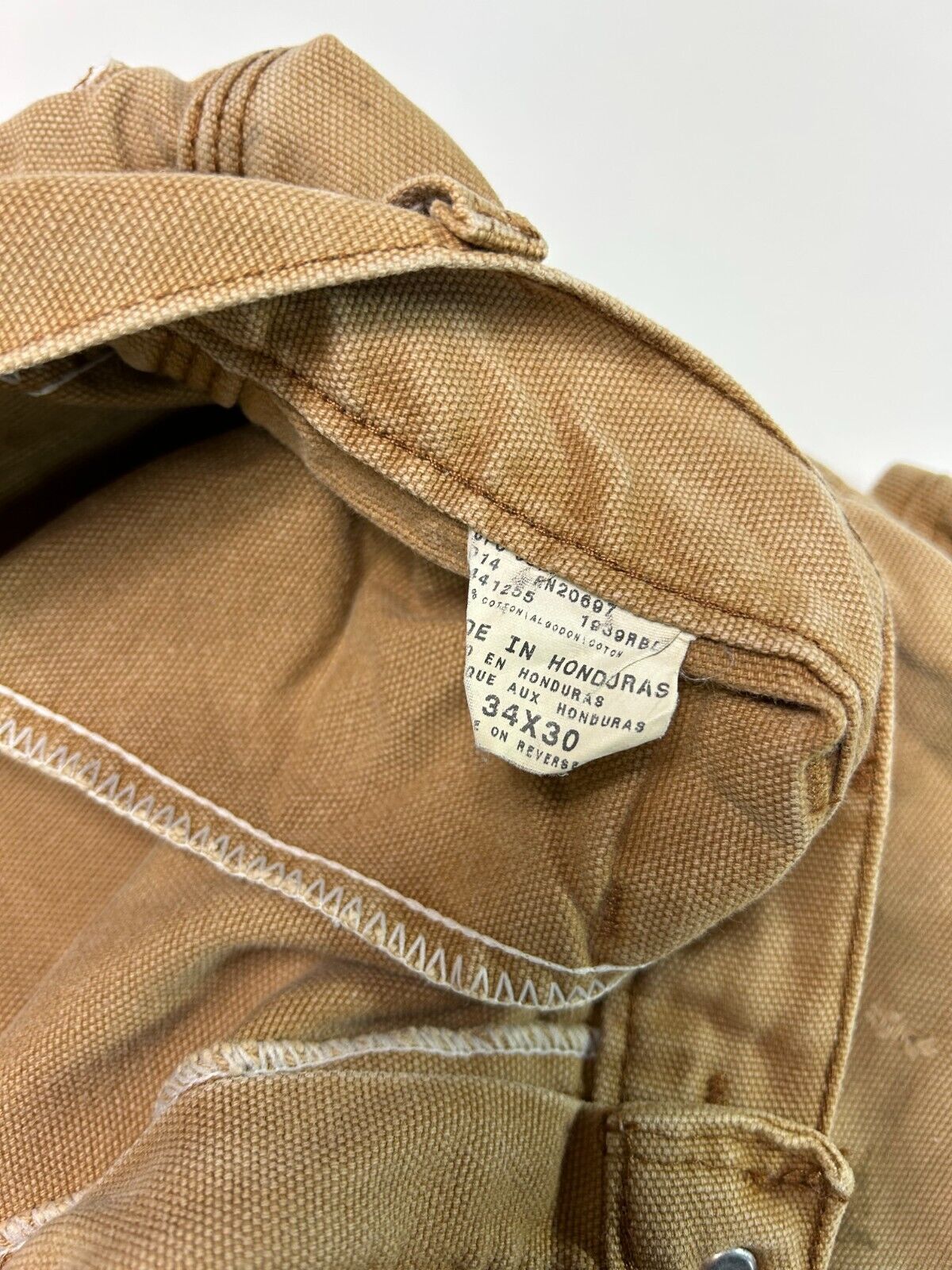 Vintage Dickies Canvas Work Wear Carpenter Pants Size 33W Beige