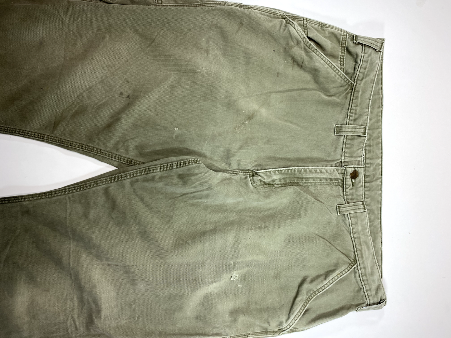 Vintage Carhartt Relaxed Fit Canvas Workwear Carpenter Pants Size 40W B324ARG
