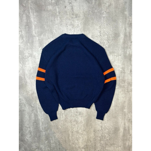 Vintage 90s Chicago Bears NFL Embroidered Logo Knit Sweater Size Medium