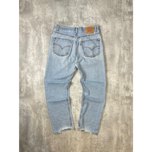 Vintage 90s Levis 505 Red Tab Light Wash Denim Pants Size 36