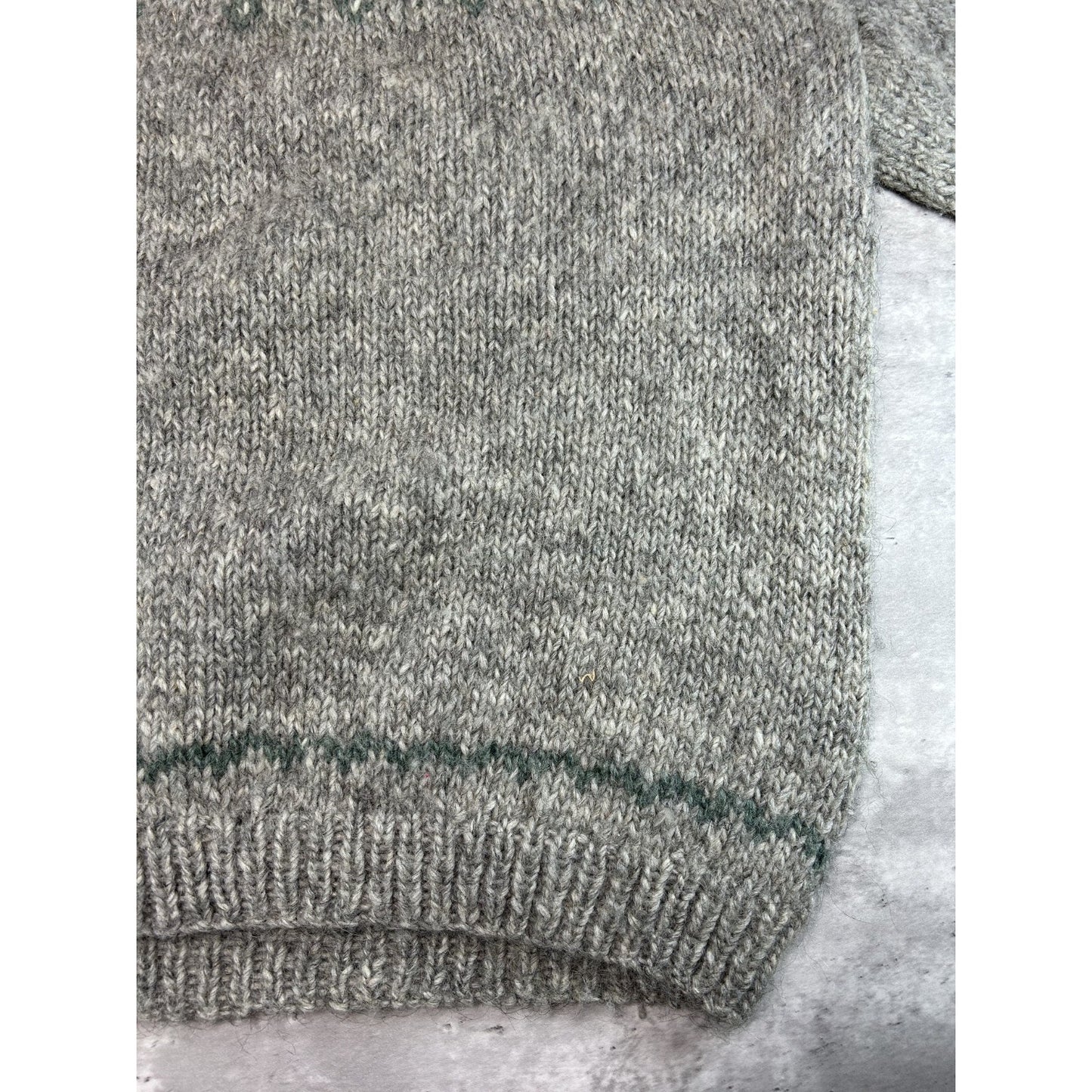 Vintage 80s Nancy Thomas Abstract Striped Pullover Knit Sweater Size XL