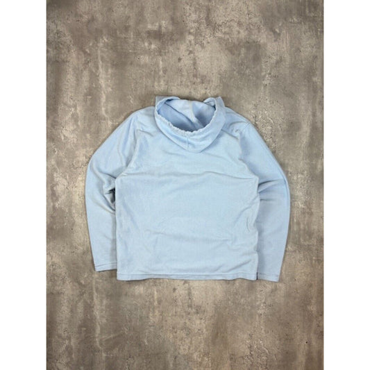 Vintage Womens Nike Embroidered Swoosh Two Tone Hooded Sweatshirt Size Medium