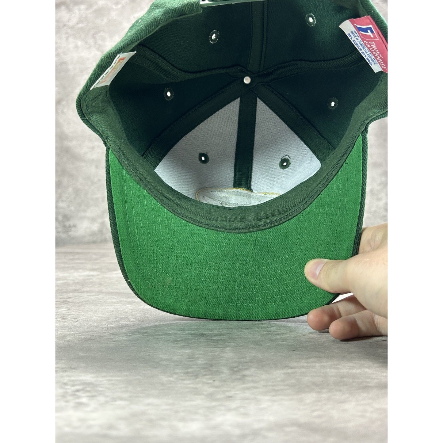 Vintage 90s Green Bay Packers NFL Embroidered Logo Football Snapback Hat OSFA