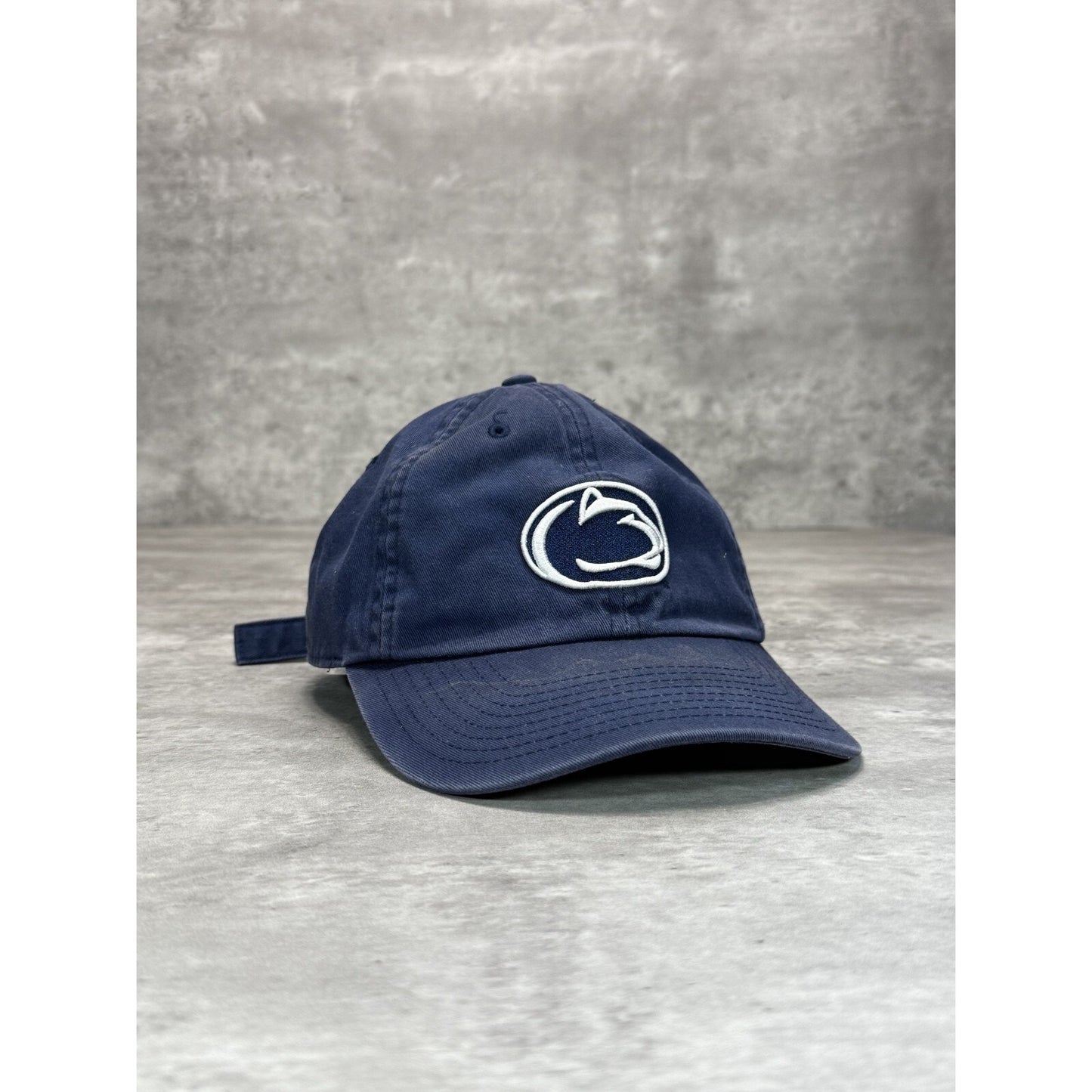 Penn State Nittany Lions NCAA Embroidered Logo Strapback Hat OSFA Navy Blue