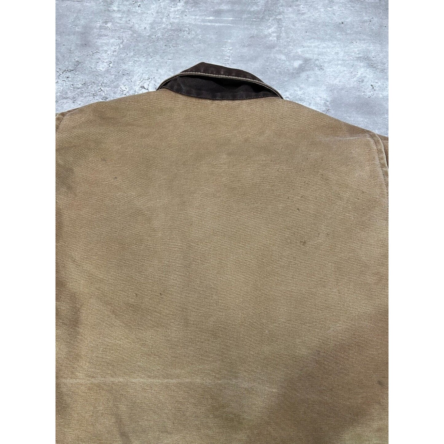 Vintage Carhartt Blanket Lined Canvas Workwear Detroit Jacket Size XL J97 BRN