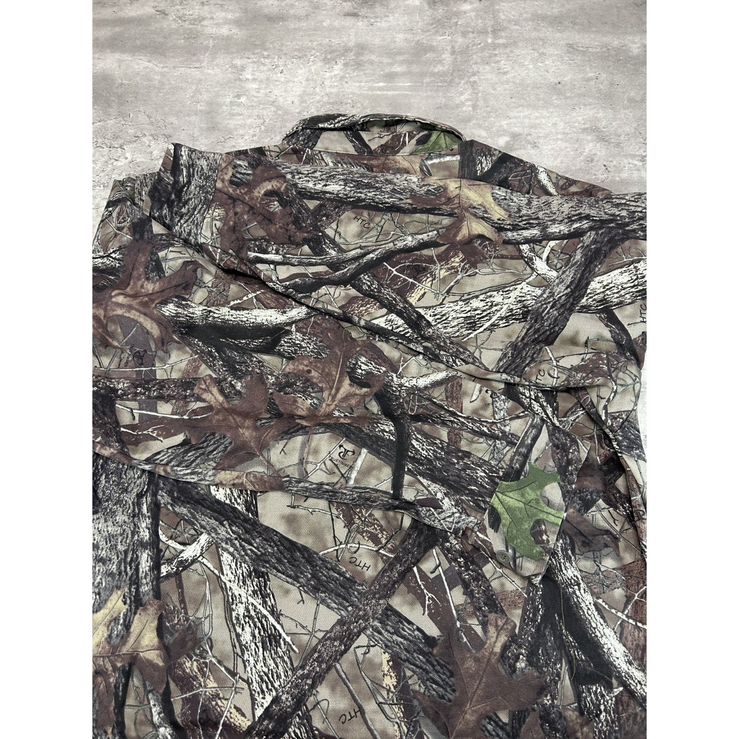 Vintage True Timber Tree Camo Hunting Long Sleeve Button Up Shirt Size XL