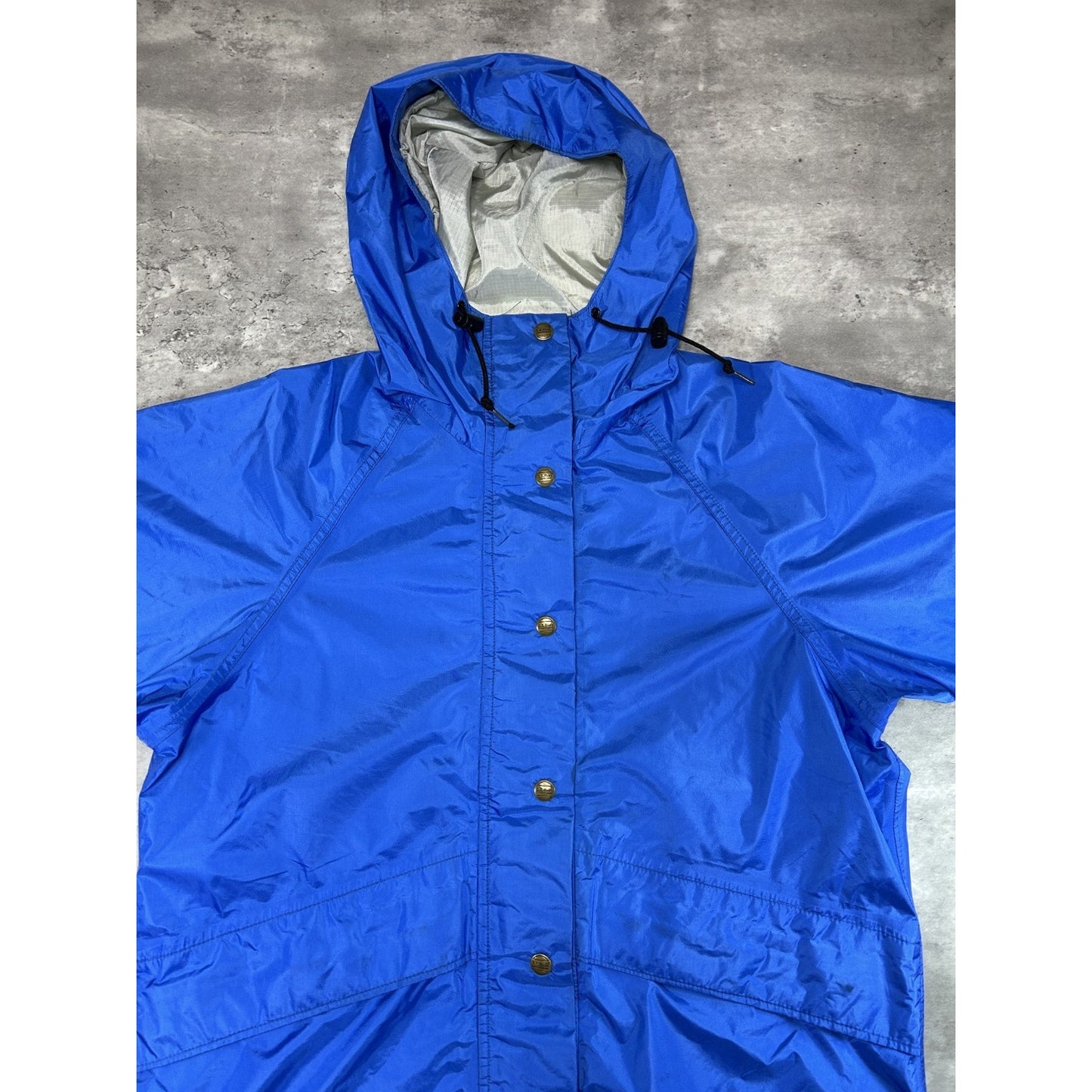 Vintage Womens 80s/90s L.L. Bean Nylon Full Zip Hooded Windbreaker Jacket Size M