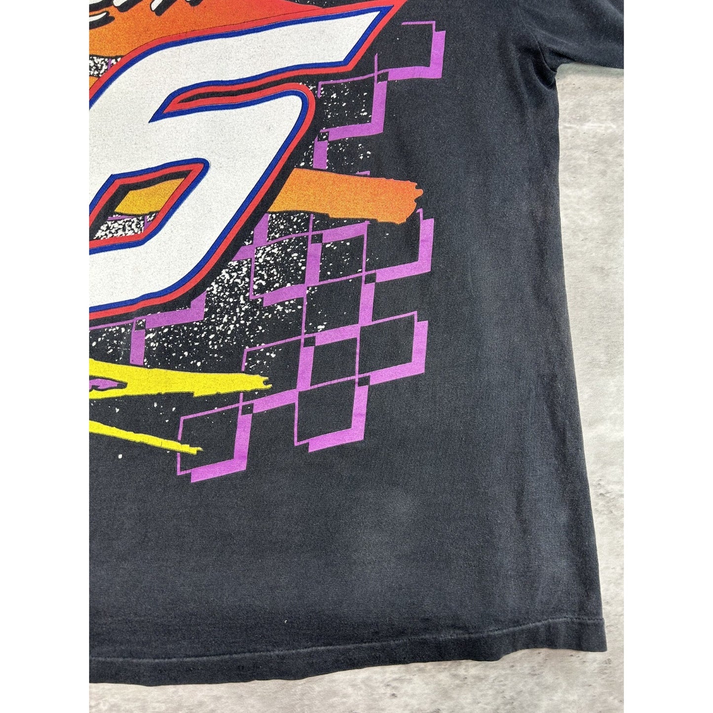 Vintage 90s Mark Martin #6 Nascar Valvoline Big Graphic Race T-Shirt Size Large