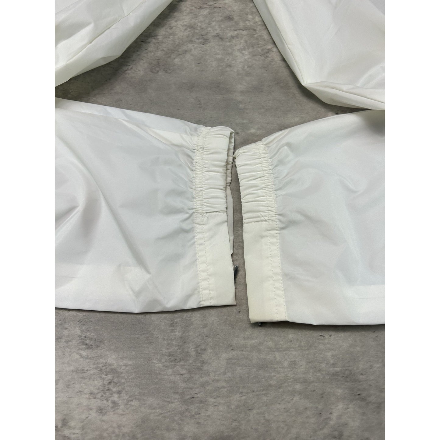 Vintage 90s Nike Embroidered Swoosh Nylon Track Pants Size Large White
