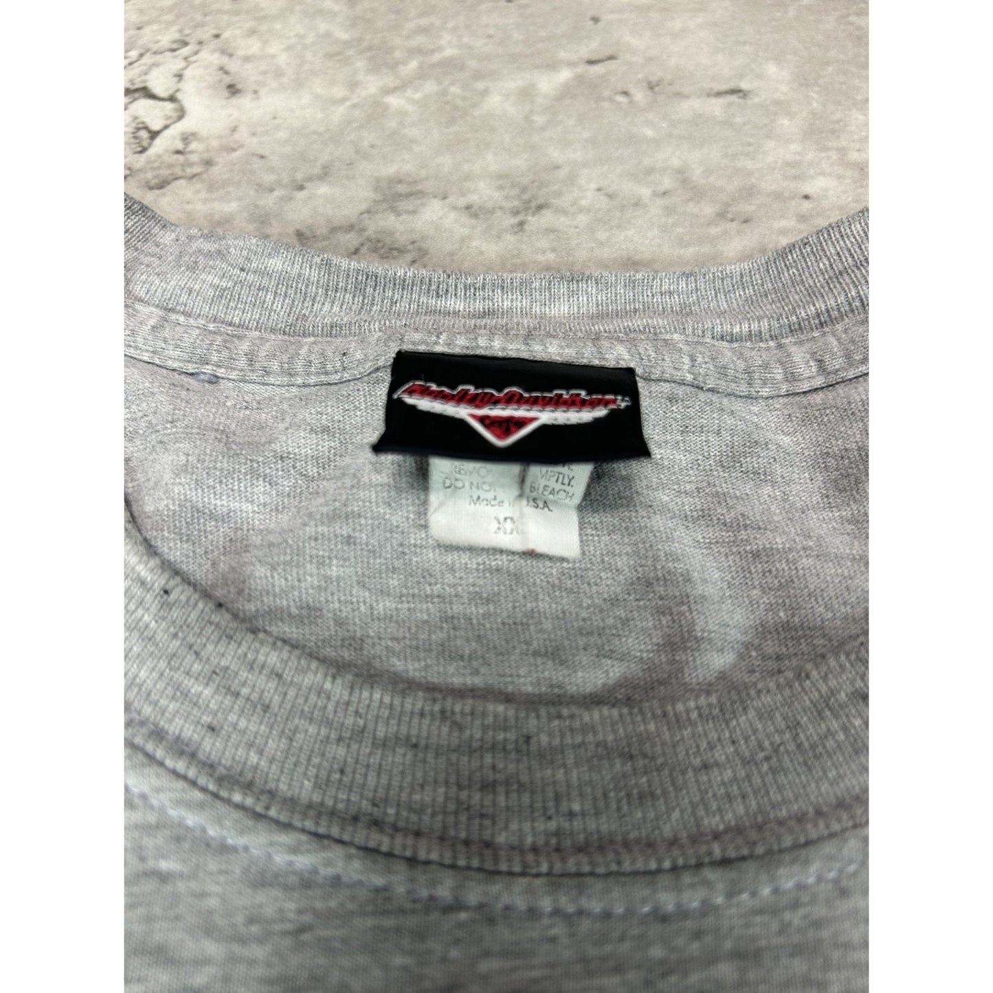 Vintage Harley Davidson Cafe Graphic Spellout Long Sleeve T-Shirt Size 2XL