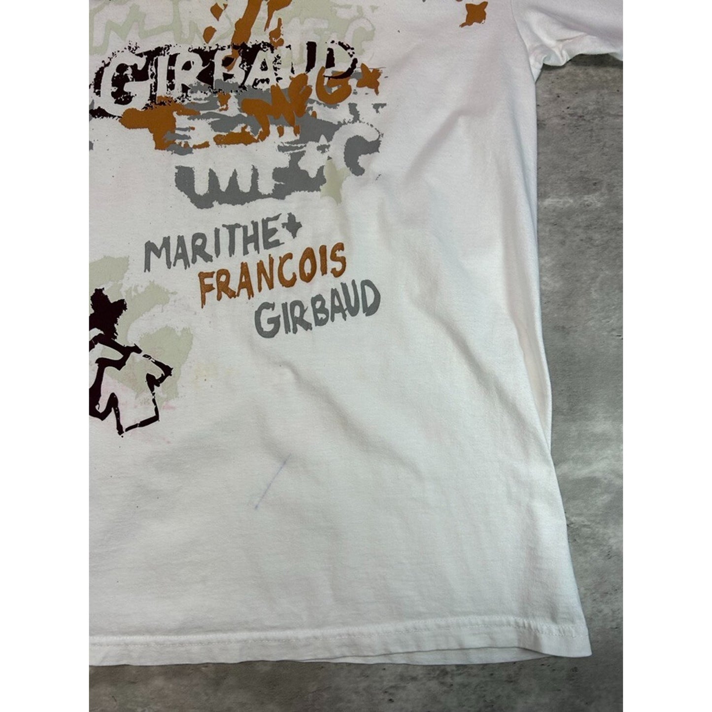 Vintage Y2K Marithe + Francois Girbaud MF+G Long Sleeve Graphic T-Shirt Size Large