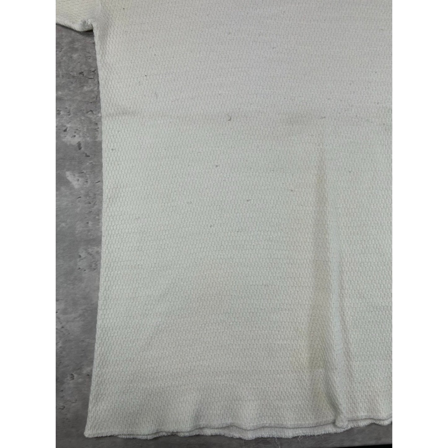 Vintage 1970s Heat Lok Thermal Print Long Sleeve T-Shirt Size Large Beige