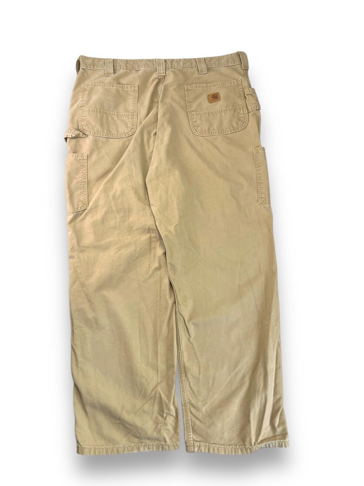 Vintage Carhartt Canvas Workwear Carpenter Pants Size 38W Beige