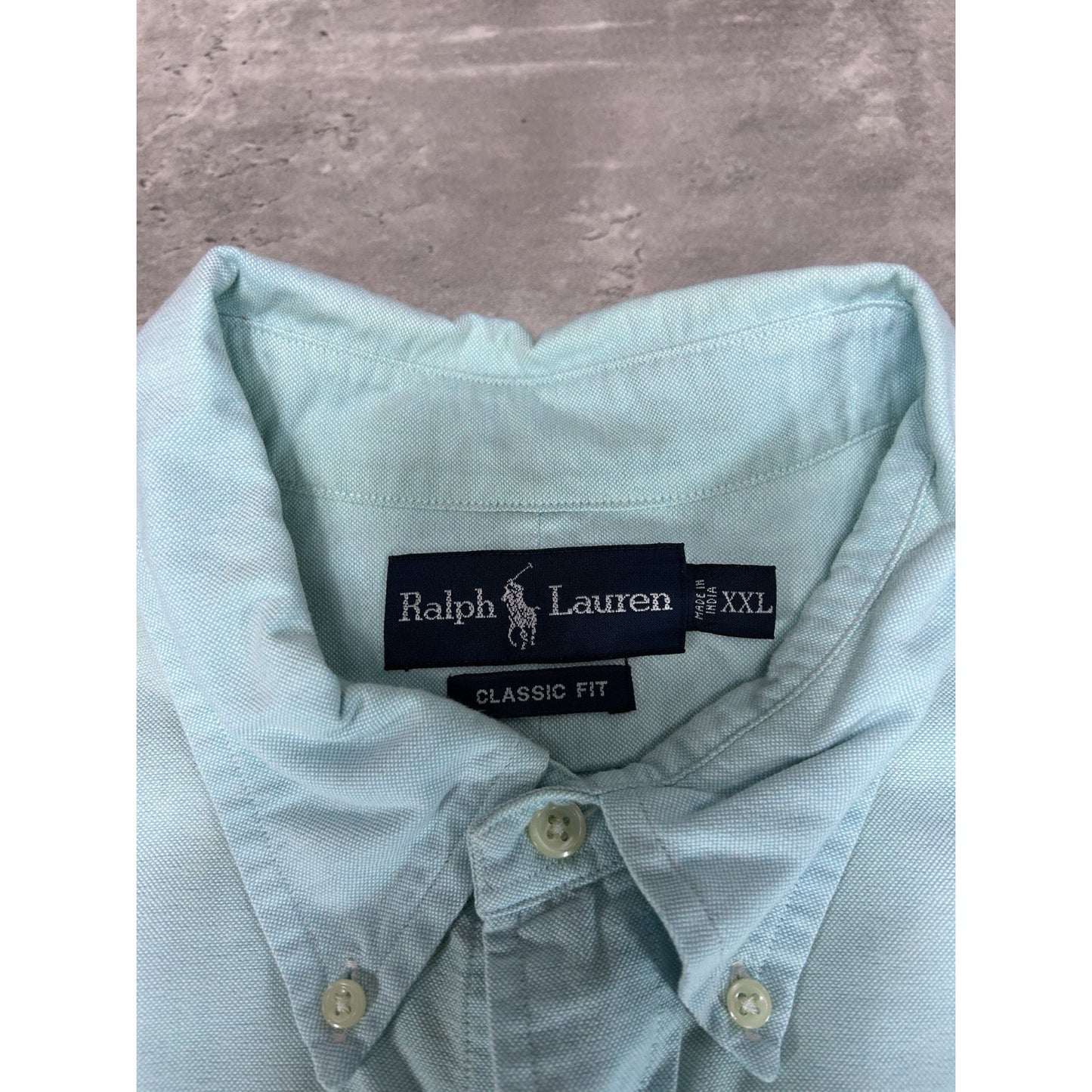 Vintage Polo Ralph Lauren Embroidered Pony Long Sleeve Button Up Shirt Sz XXL