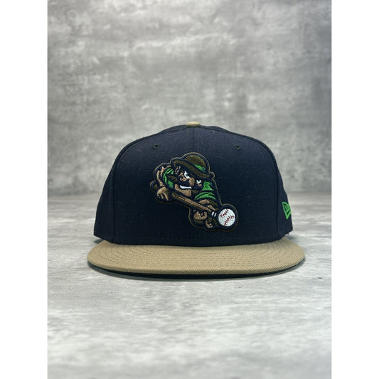 Rochester Hustlers MiLB Embroidered Logo Baseball Fitted Hat 7 1/2