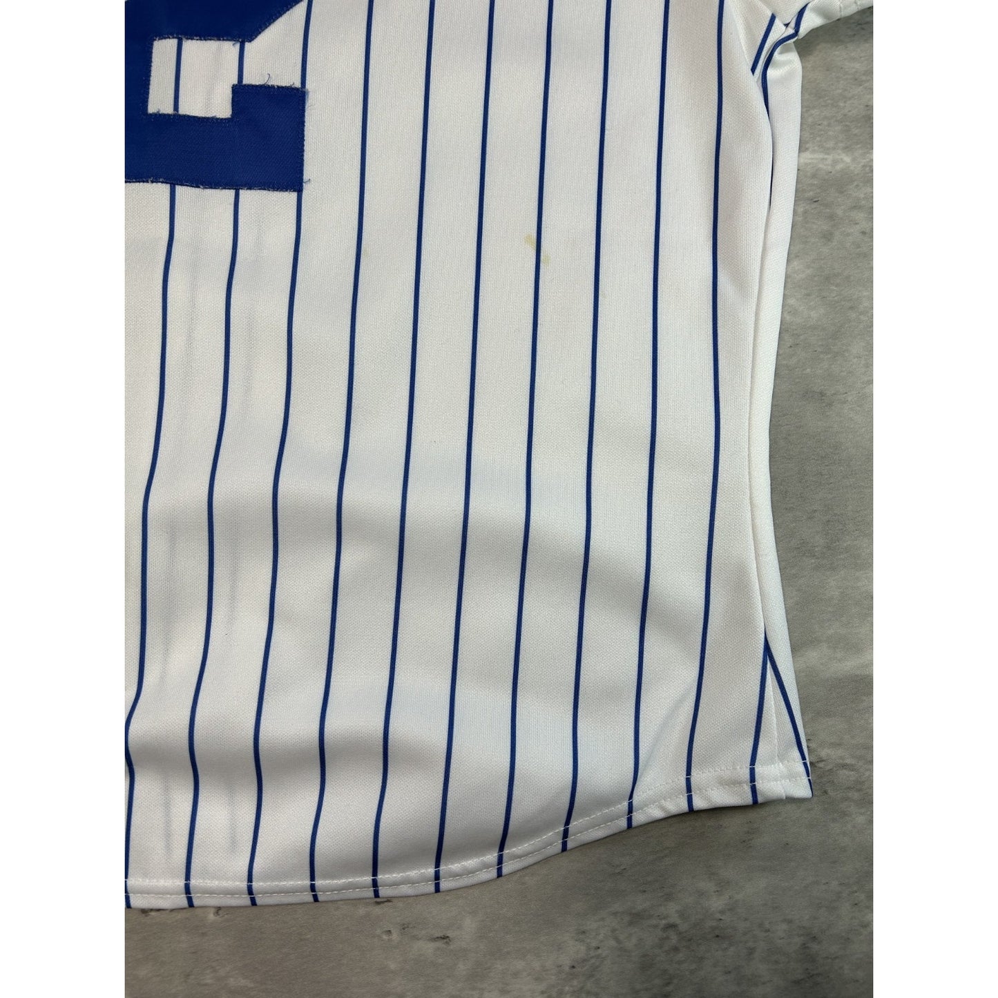Vintage Ryan Theriot #2 Chicago Cubs MLB Pinstripe Stitched Jersey Size Small