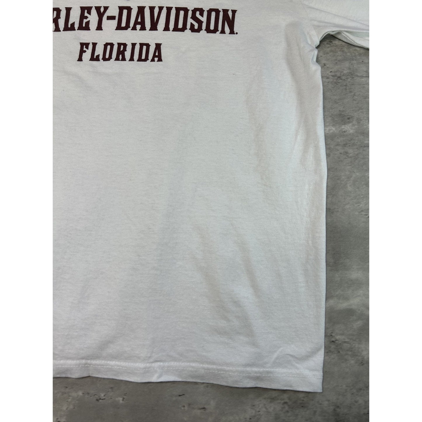 Vintage Harley Davidson Motorcycles Graphic Spellout Long Sleeve T-Shirt Large