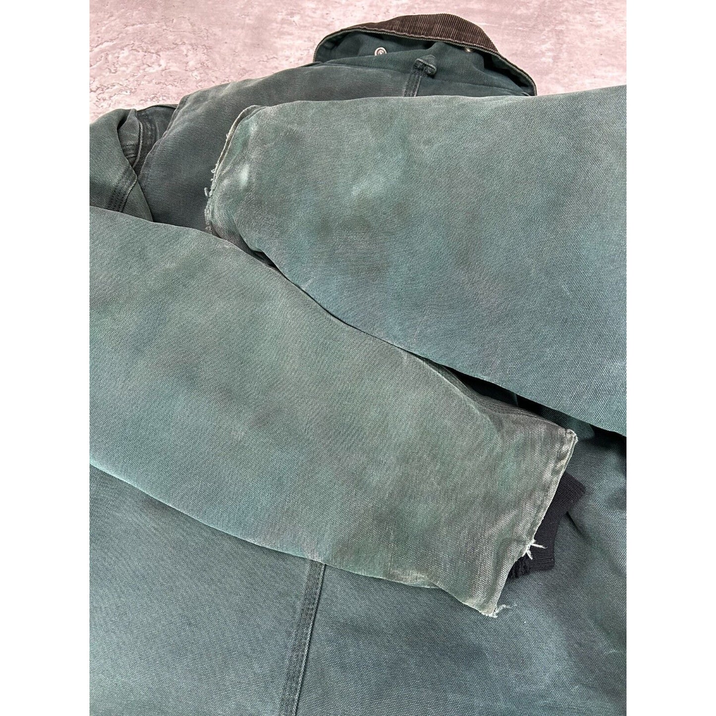 Vintage Carhartt Quilted Lined Canvas Workwear Arctic Jacket Size XL Green