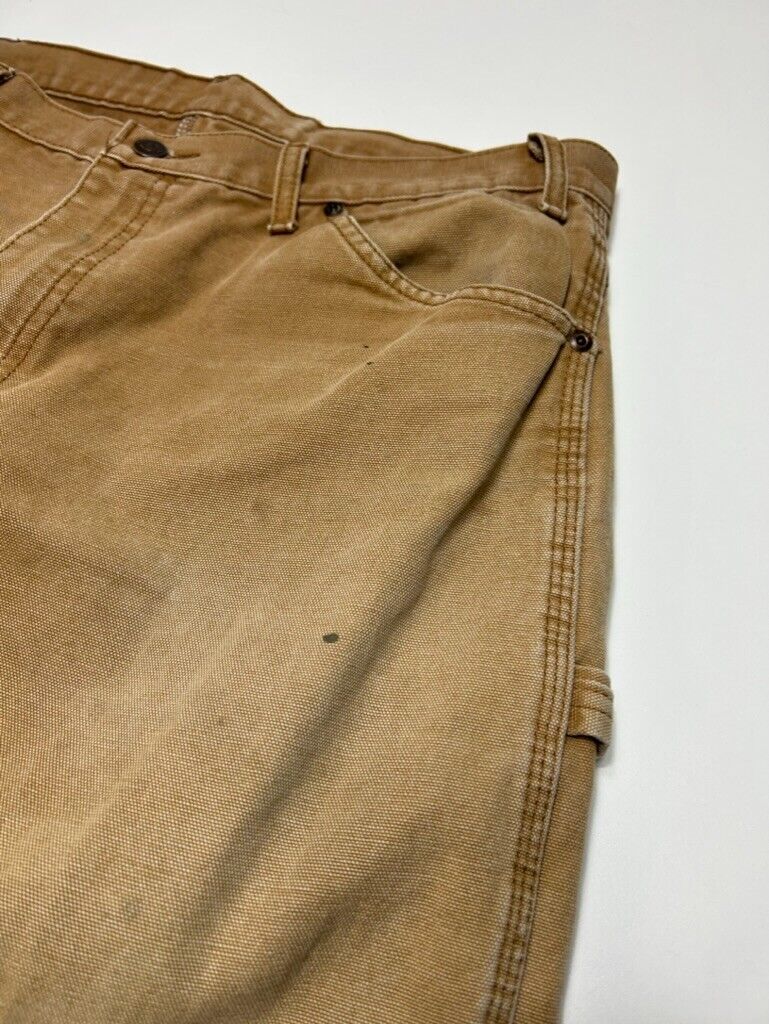 Vintage Dickies Canvas Workwear Carpenter Pants Size 36W Beige