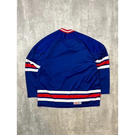 Vintage 80s/90s New York Rangers NHL CCM Hockey Jersey Size Large