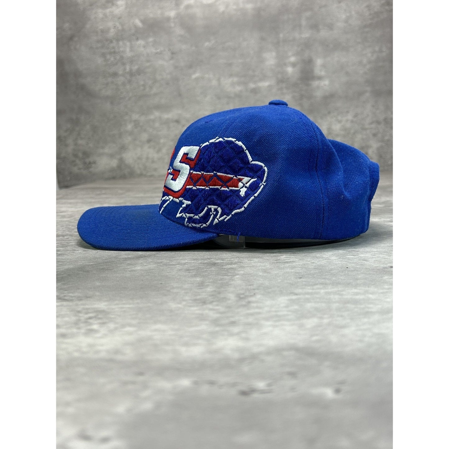 VTG Buffalo Bills NFL Embroidered Spellout Sports Specialties Snapback Hat OSFA